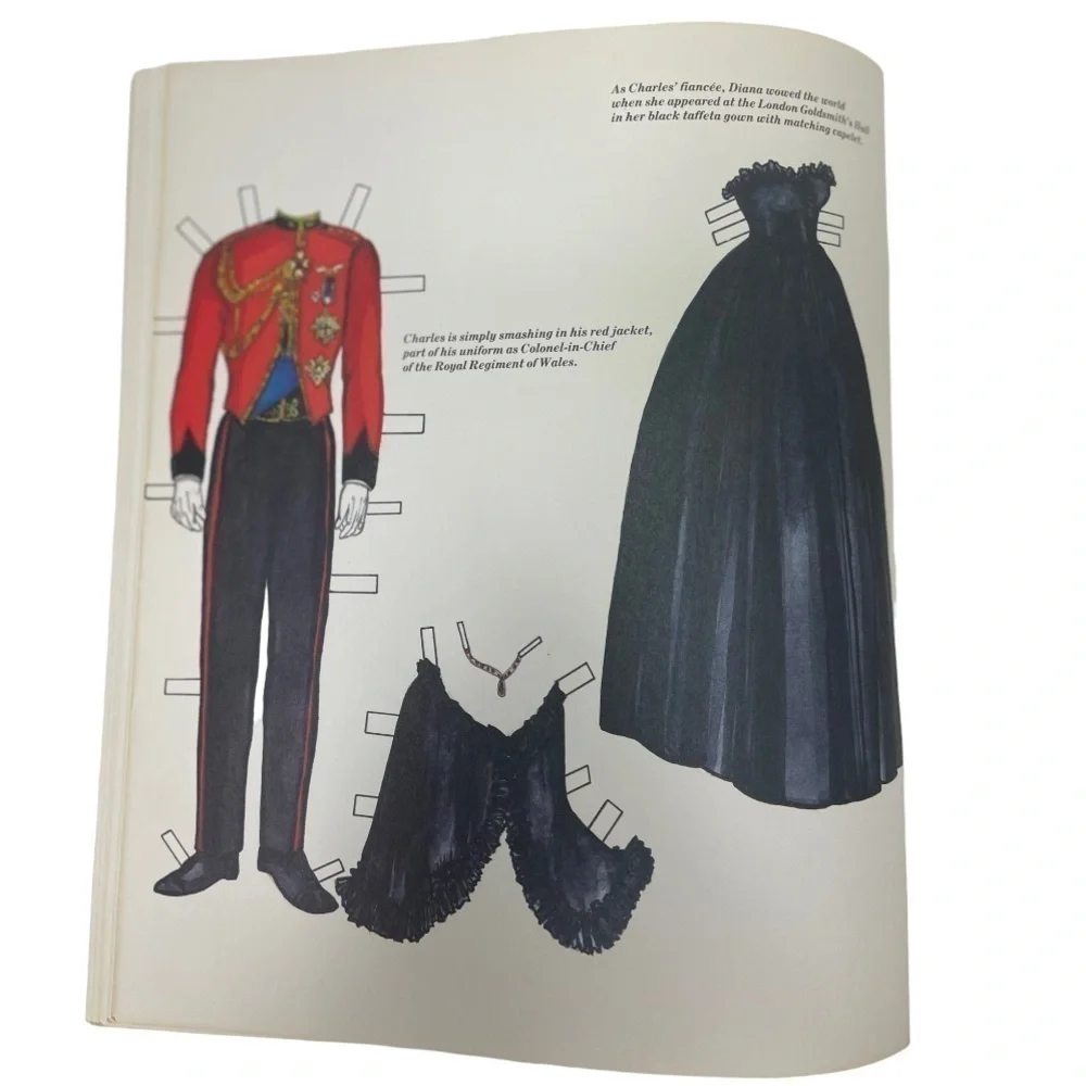 NWT Vintage 1982 The Princess Diana Paper Doll Book Of Fashion